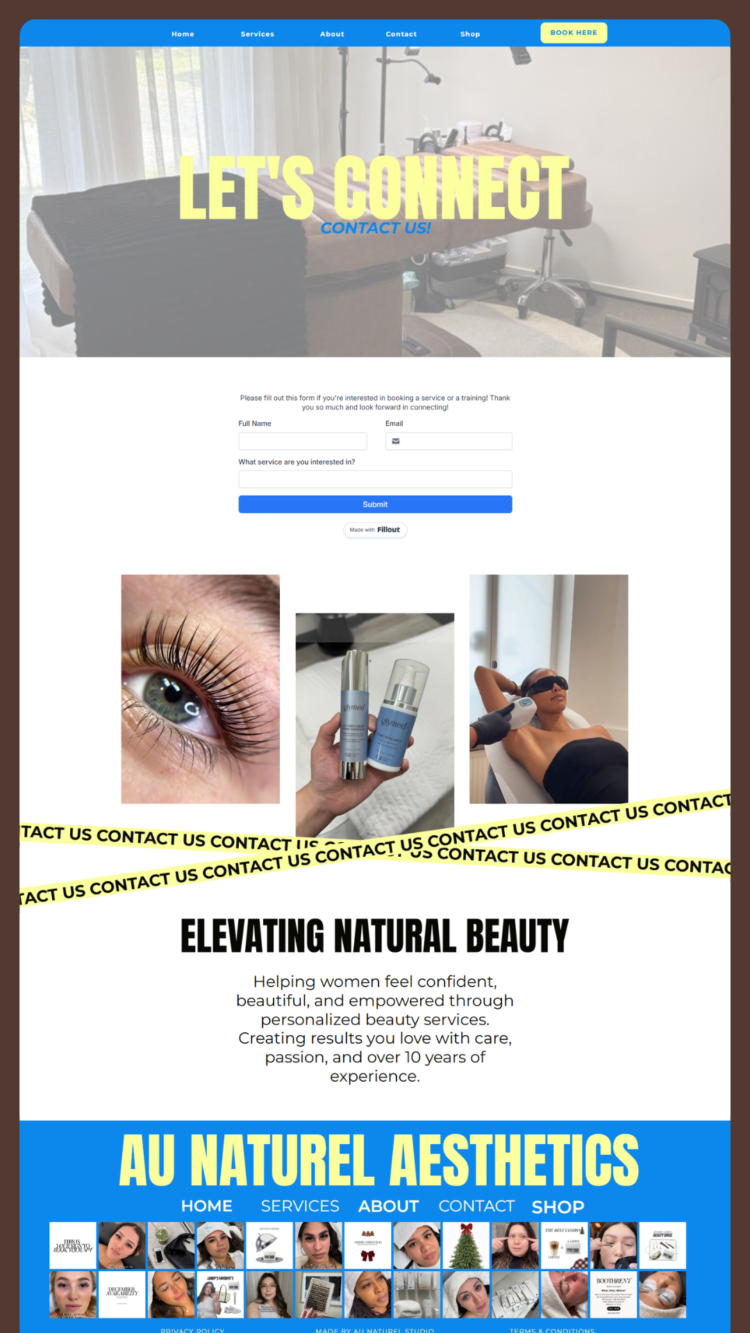 Showit Website Template for Lash Artists, Estheticians, Beauty Providers & Beauty Studios